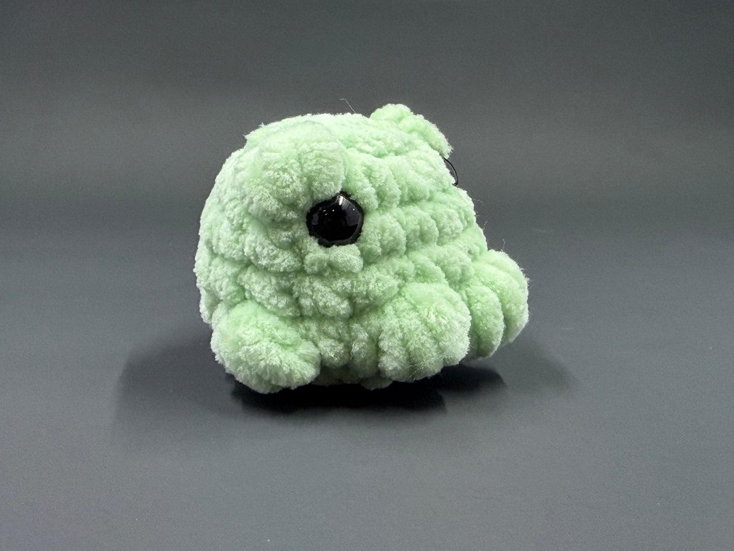 Garden Frog Trio | Handmade Amigurumi Frog Plush | Chunky Chenille Stuffed Animal | Nature-Inspired Colors | Bag Charm or Plush Toy