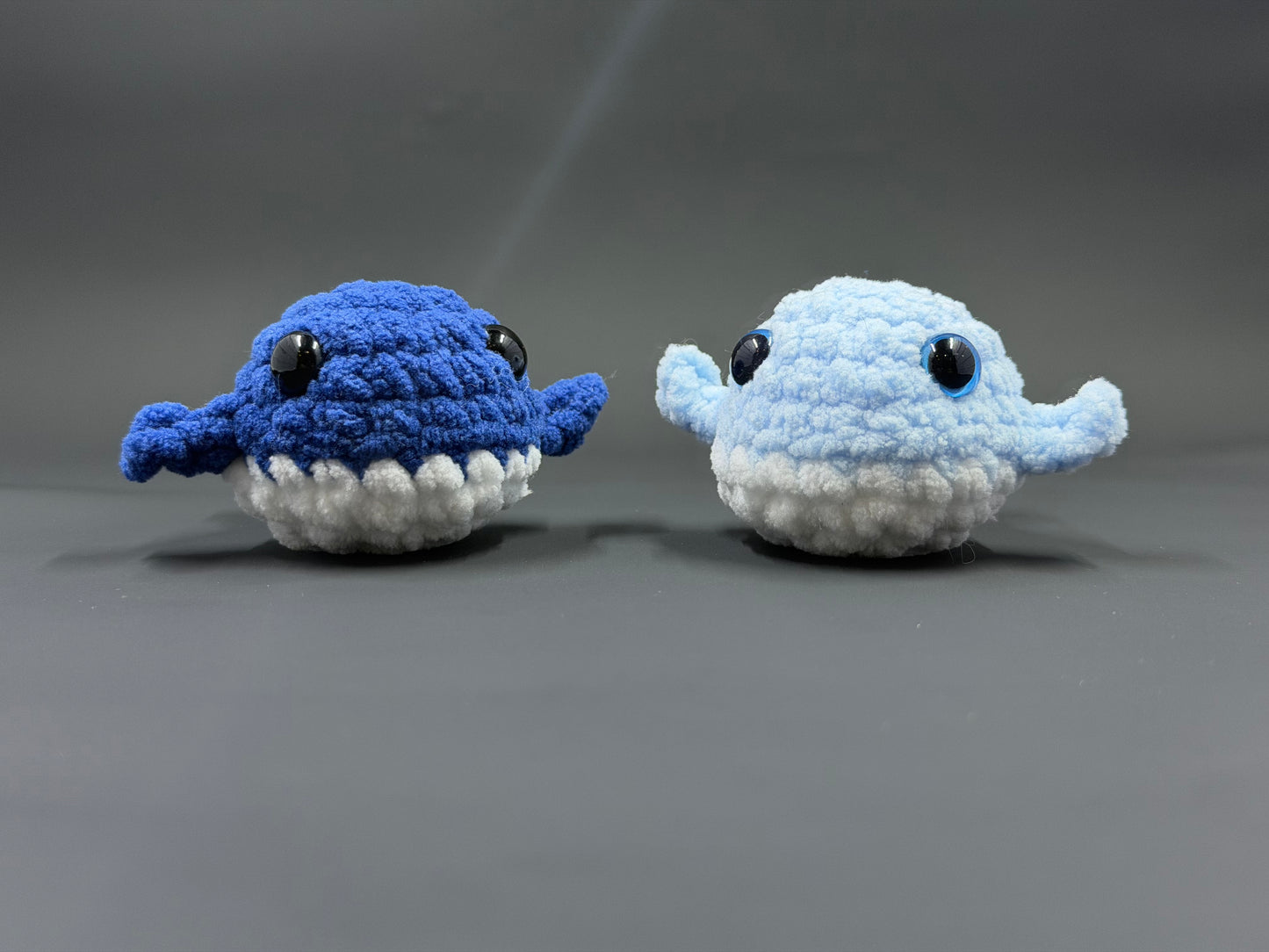 Crochet Whale Plushie | Handmade Amigurumi Whale | Chenille Stuffed Animal | Cute Ocean Keychain or Plush Toy | Mini Ocean Plush