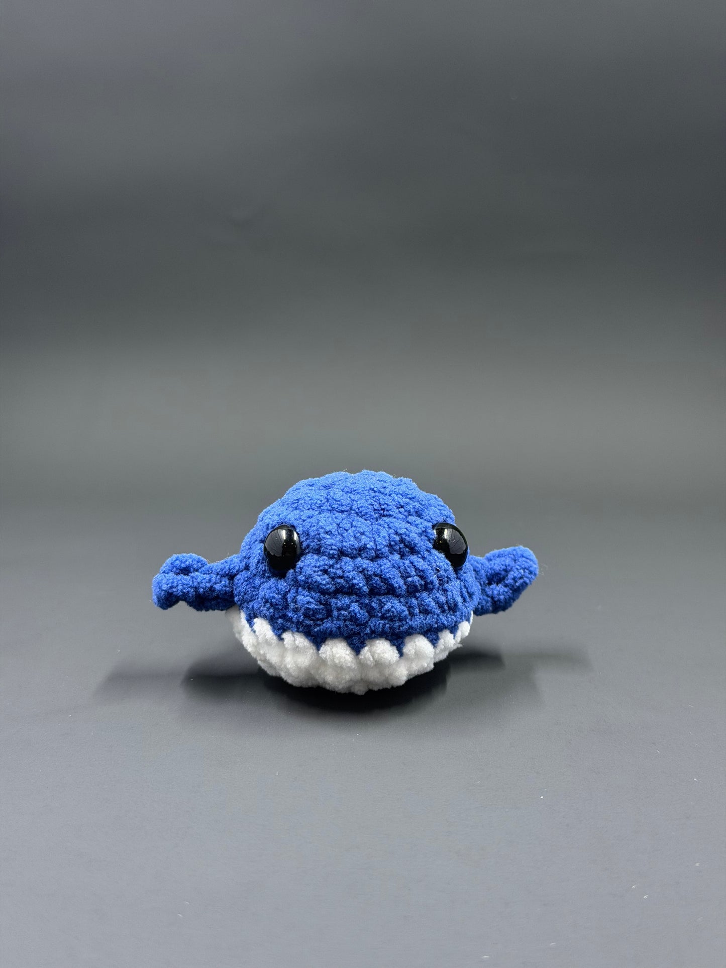 Crochet Whale Plushie | Handmade Amigurumi Whale | Chenille Stuffed Animal | Cute Ocean Keychain or Plush Toy | Mini Ocean Plush