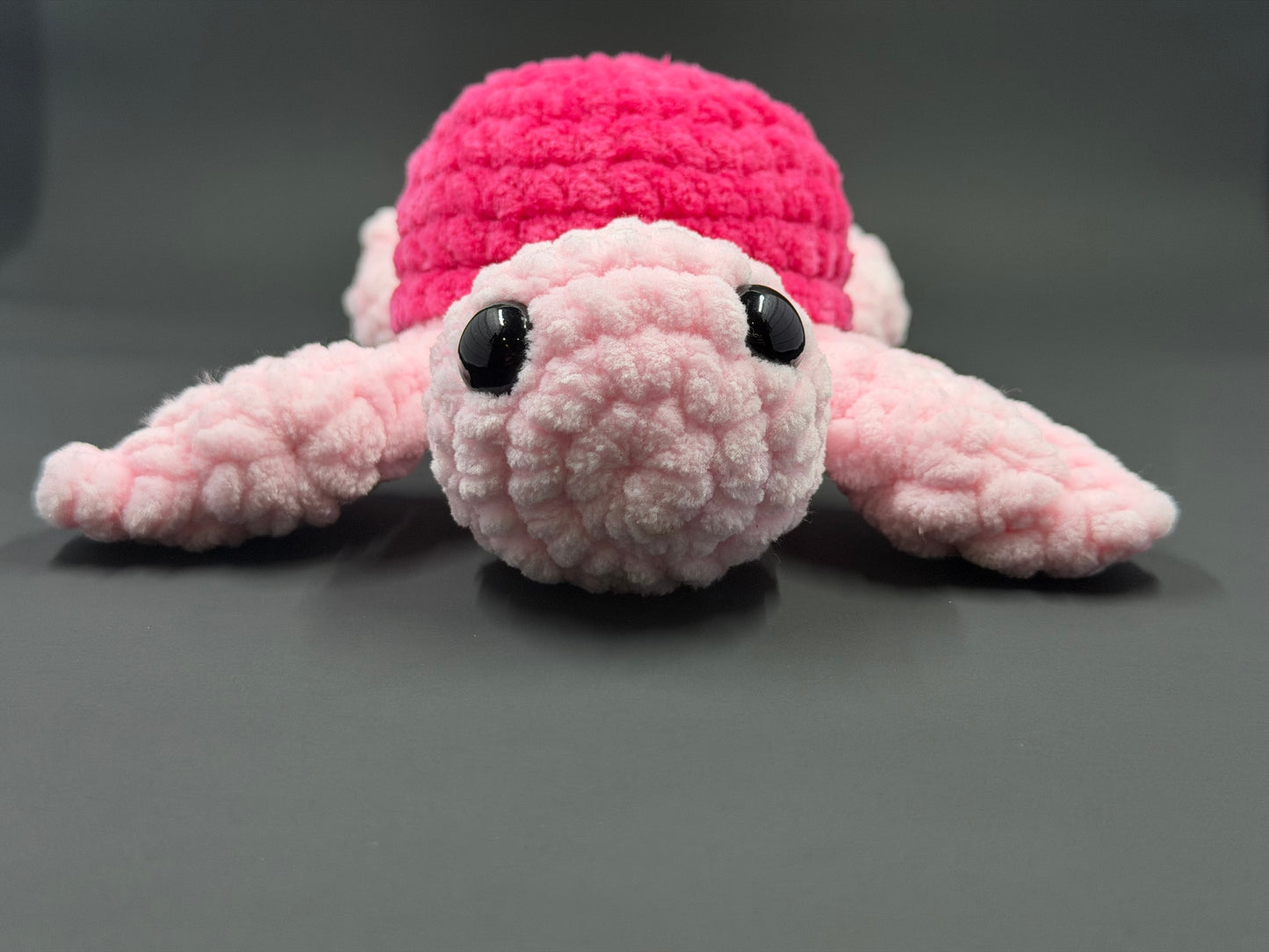 Crochet Sea Turtle Plushie | Handmade Amigurumi Turtle | Chunky Chenille Yarn Stuffed Animal | Cute Keychain or Plush Toy | Limited Batch