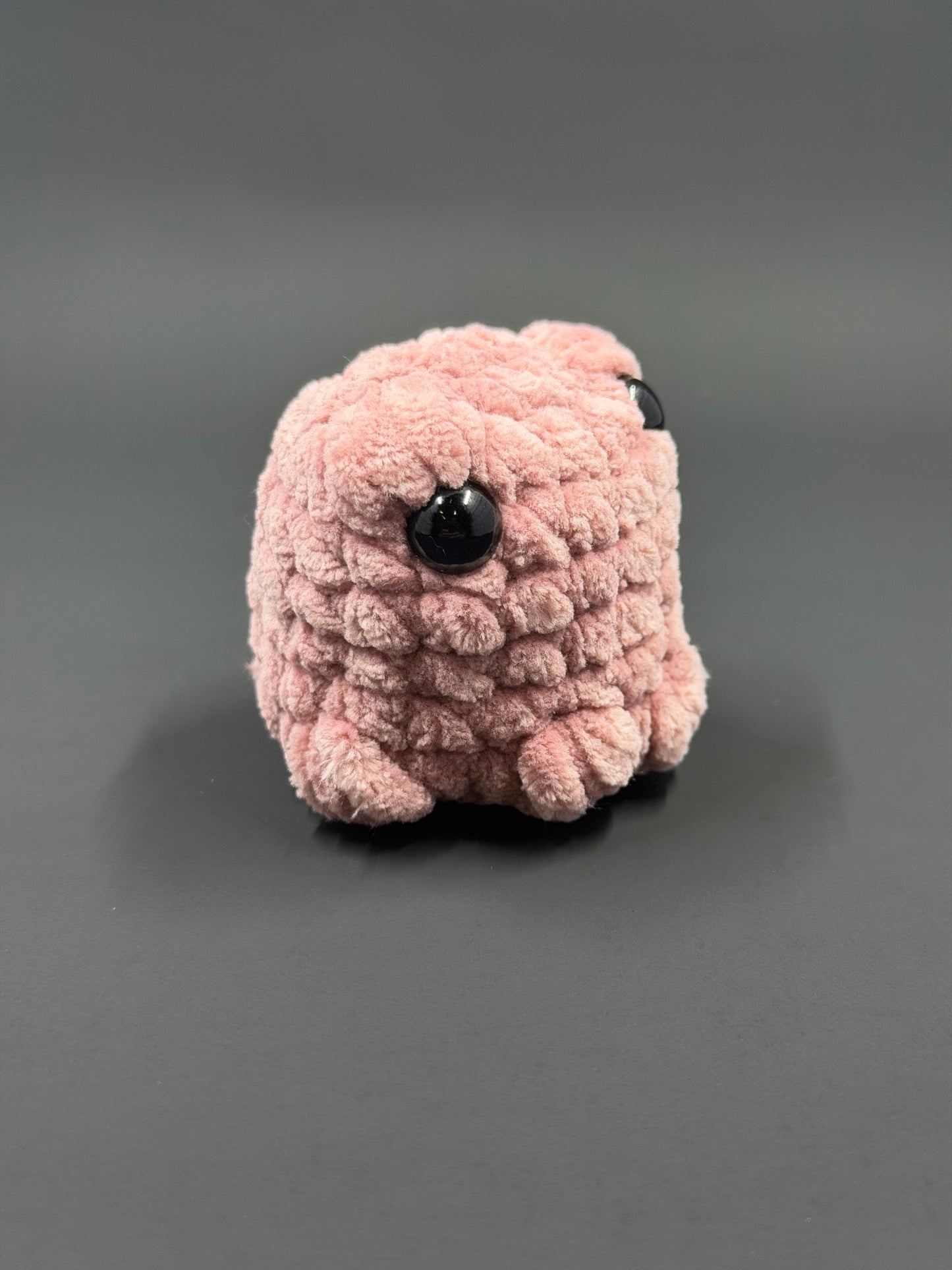 Plush Frog Buddy | Handmade Amigurumi Frog | Chunky Chenille Stuffed Animal | Cute Desk Buddy or Bag Charm