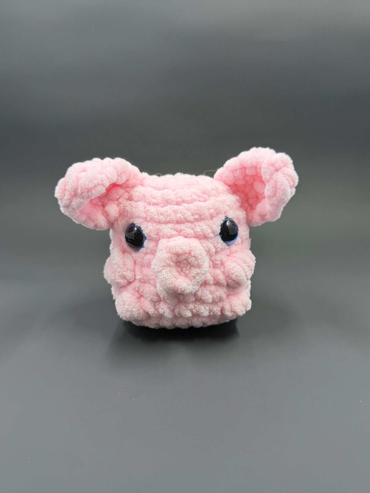 🐷 Mini Crochet Piglet Plushie | Handmade Amigurumi | Chenille Yarn Stuffed Animal